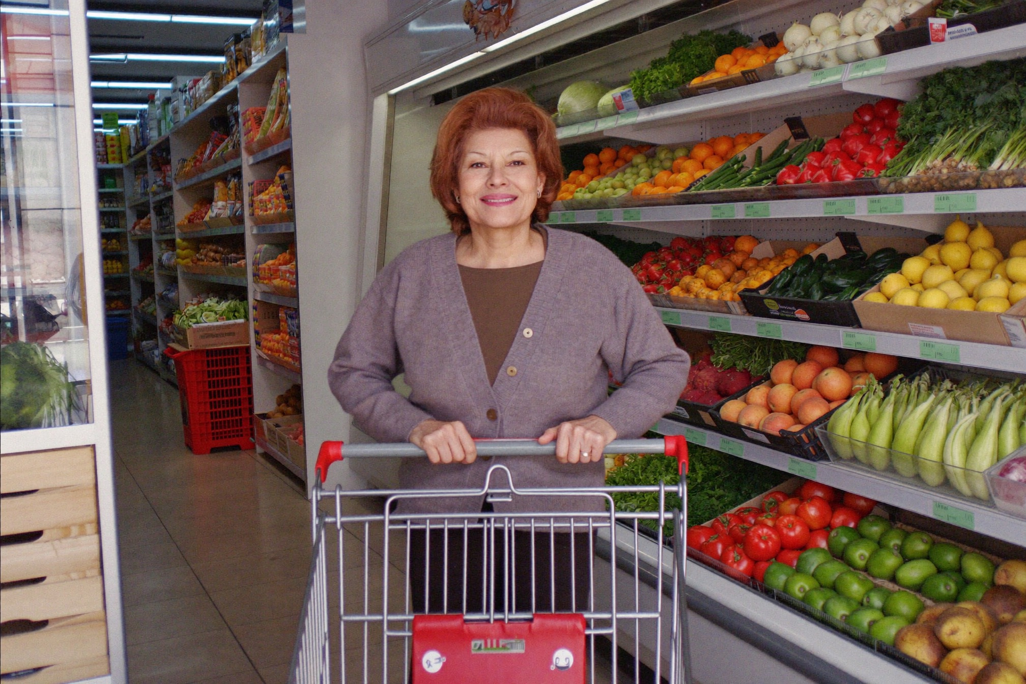 Woman looking calm and steady, relieved